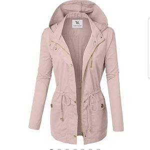 Pink anorak jacket